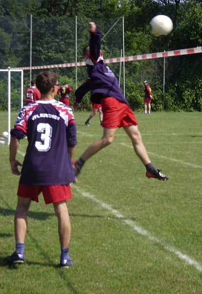 Stephan Streit erreicht den Ball in letzter Sekunde.