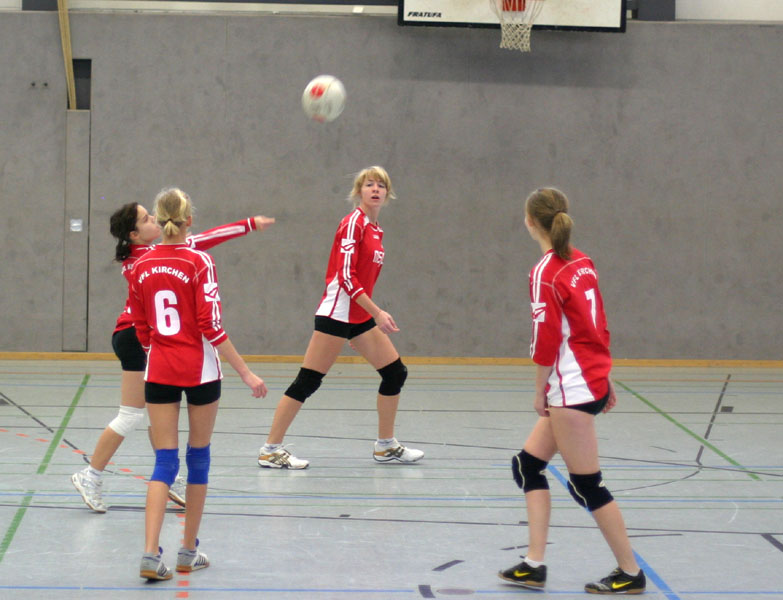 Spielaufbau bei der weiblichen U18